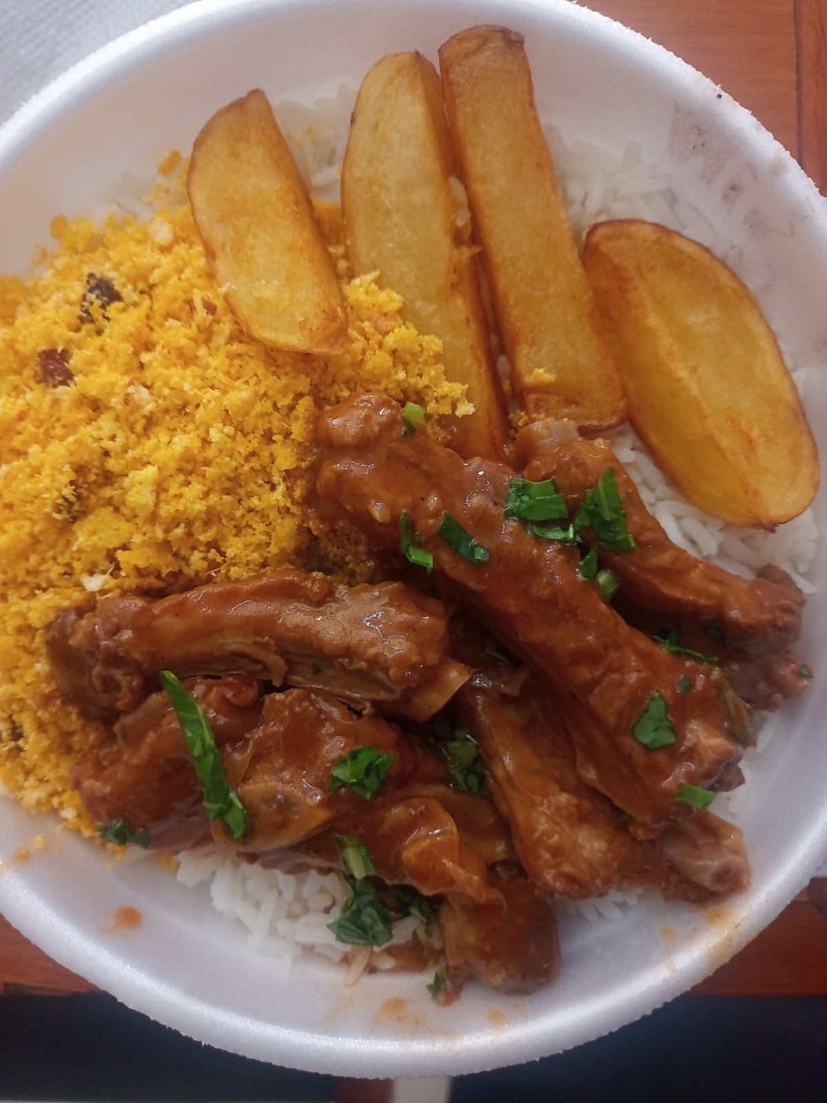 Feij�o preto com Costelinha